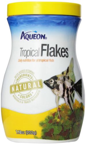 Aqueon Tropical Flakes Fish Food, 7.12-Ounce