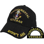 Eagle Emblems Men's Temperamental Veteran Embroidered Ball Cap