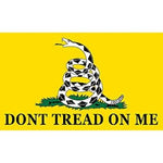 Dont Tread On Me Flag, Yellow, 2 by 3 ft