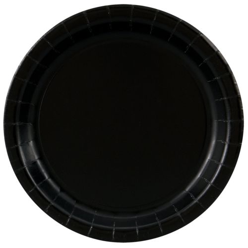 Black Velvet Lunch Plates (Round)