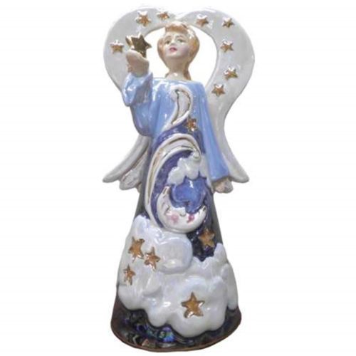 6 Inch Small White Starlight Angel Collectible Figurine Statue