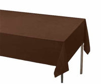 Brown Rectangle Plastic Table Cover