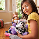 DEMDACO Plush Toy, Giggaloos Zebra