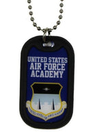 Dog Tag Key Chain Ladies Necklace Military Us Air Force Academy