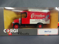 1986 Corgi Classics Red Carnation Farm Products Mack Truck Die Cast