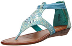 Rbls Women's Alleh Dress Sandal, Blue, 6 M US