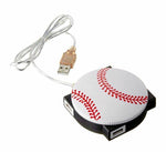 StealStreet 1607-BASEBALL 4 Port Sports Themed 2.0 USB Hub Baseball