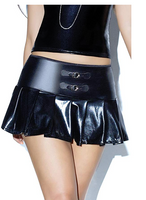 Coquette Women's Pleated Mini Skirt, Black, Small