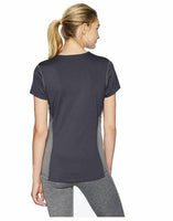 ASICS Women's Decoy Shorts Sleeve V-neck, Steel Grey/Heather Grey, X-Small