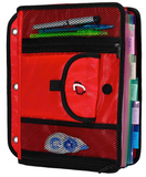 Case-it Locker Accessory 5-Tab File, Red, ACC-21-RED