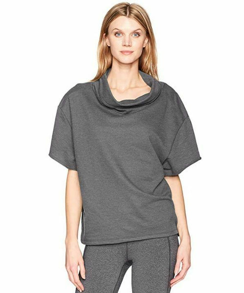 Fruit of the Loom Women's Over The Top Cowl Neck Pullover, Charcoal, 2XL