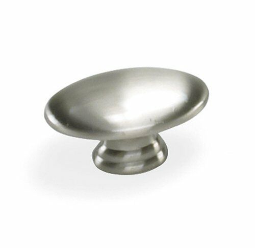 Laurey 52239 Nantucket 1 1/2" Oval Knob Satin Pewter With Hardware