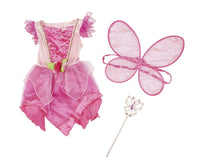Melissa & Doug Flower Fairy Role Play Costume Set (3 pcs) - Pink Dress, Wings...