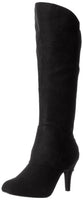 Diba Girl Women's Turn N Time Boot, Black Suede, 7 M US