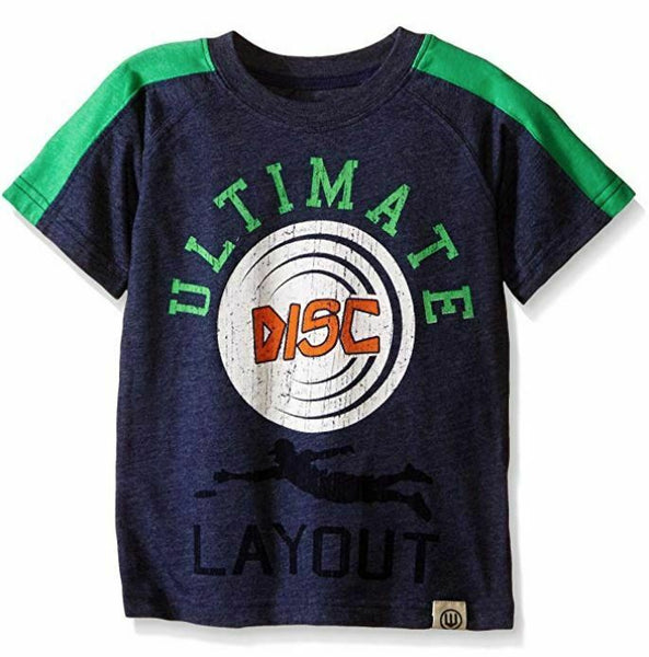 Wes and Willy Little Boys' Ultimate Disc Tee, Midnight Blend, 4