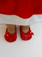 Christmas/Santa Dress, Hair Band, and Shoes for American Girl/Madame Alexande...