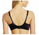 Royce Women's Sadie Wire-Free Nursing Bra, Black/Silver, 32HH