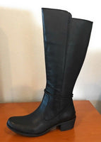 UGG Women's Cierra Tall Leather Ridding Boot, Black, Size 11 - New In Box