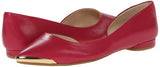 Nine West Women's Overit Leather Ballet Flat, Pink, 9 M US