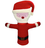Cate and Levi 12" Handmade Santa Hand Puppet (Reclaimed Wool) Colors May Vary