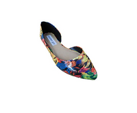 Madden Girl Women's Encounter Flats - Multicolored Floral Pointed Toe Shoes 7.5