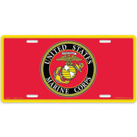 US Marines Logo 6" x 12" License Plate