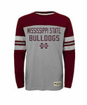 NCAA Mississippi State Bulldogs Boys Legacy Long Sleeve Crew Tee, Youth L 12-14