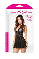 Fantasy Lingerie Women's Stretch Lace Chemise with Matching G-String
