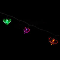 UltraLED Battery Operated Bat Cap Twinkle Lights. Multi-Color, 3.5 Feet