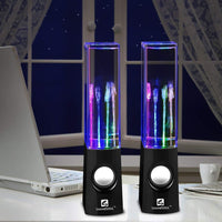 SoundSOUL Rechargable Water Dancing LED Speakers (3.5mm Plug) BLACK