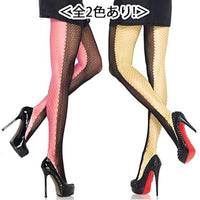 Leg Avenue Women's Duel Net Pantyhose, Black/Neon Green, One Size