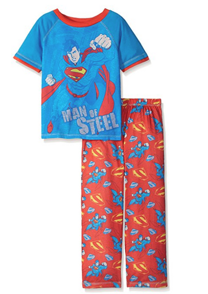 Justice League Boys' Superman 2 Piece Pant Set, Size XS (4/5)