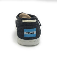 TOMS Toddler Classic Canvas Closed Toe Slip On Shoes, Black Chambray, 5 Toddler