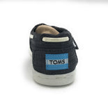 TOMS Toddler Classic Canvas Closed Toe Slip On Shoes, Black Chambray, 5 Toddler