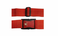 TraverGo Go Green Power Solid Color Luggage Strap Red