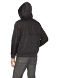 U.S. Polo Assn. Mens Standard Colorblock Sherpa Lined Fleece Hoodie, Dark Hea...