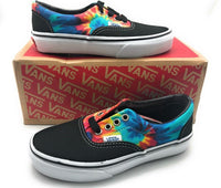 Vans Kid's Era Skate Shoe Sneaker Black Rainbow Tie Dye 12 US Little Kid