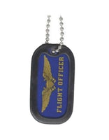 U.S. Navy Flight Officer Engravable Dog Tag Necklace / Keychain
