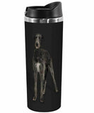 Tree-Free Greetings I Heart Irish Wolfhounds Double Wall Stainless Tumbler, 14oz