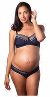 Hot Milk Women's Show-Off Nursing and Maternity Bra, Navy, 32FF