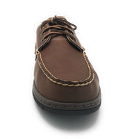 Eastland Men's Crescent Leather Boat Shoe, Peanut Brown, 11.5 D US