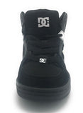 DC Shoes Boys Rebound J High Top Skate Shoe Black White Youth Size 2 M US