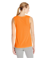 Oiselle Women's Mesh Up Tank Top, Pop Orange, 2