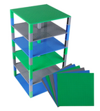 Strictly Briks Classic Baseplates 10" x 10" Brik Tower Compatible w/Major Brands