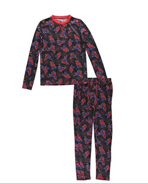 Komar K181240SP Spider-Man 2pc PJ Set Black Medium - Free And Fast Shipping!