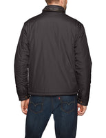U.S. Polo Assn.. Mens Standard Fleece Lined Pu Piped Jacket, Black 5953, 3X