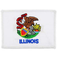 EagleEmblems PM6814 Patch-Illinois (Flag) (2.25x3.25'')