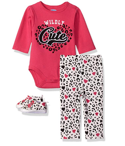 Bon Bebe Girls 3Pc Pant Set With Sneakers 0-3 months