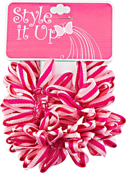 Style It Up Pink Fabric Scrunchies