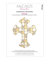 McCall's Creates Paper Quilt Craft Pattern, Blessings Picture/Card Combo